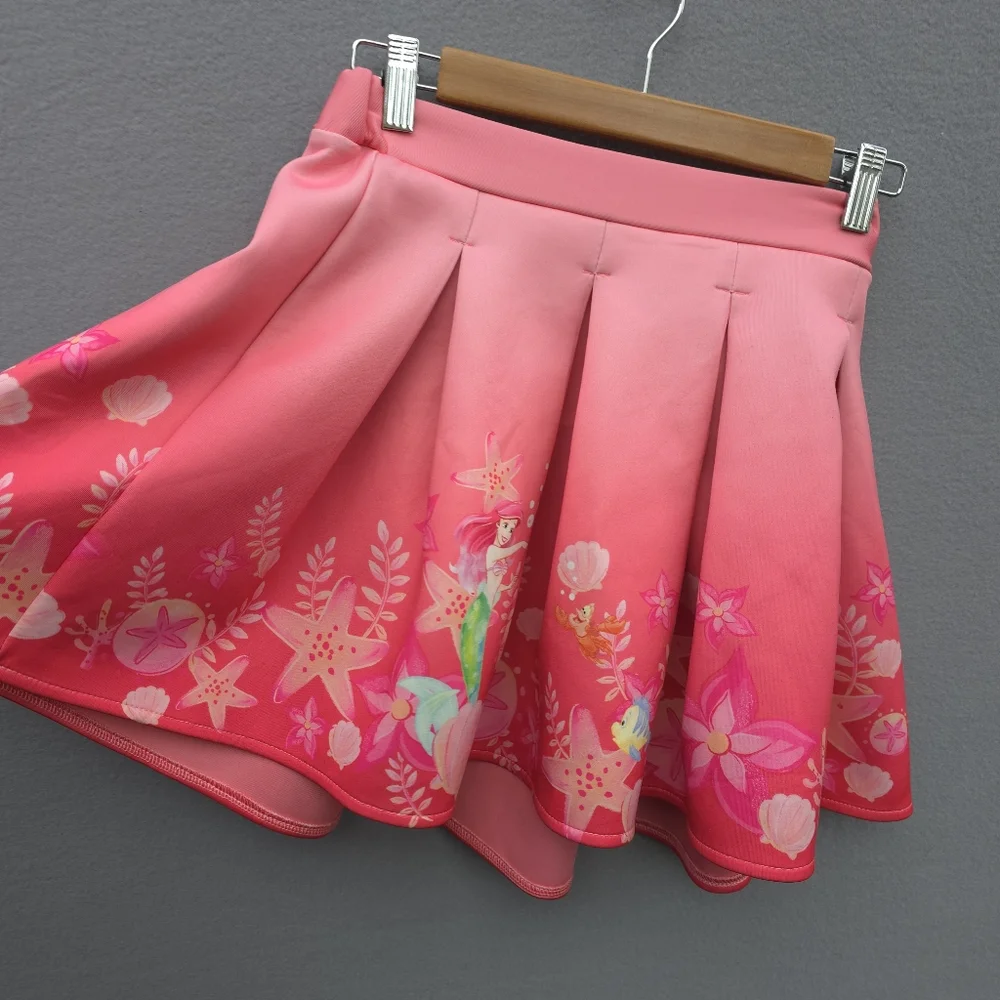 Disney Store Ariel The Little Mermaid Girls Twirling Skirt 11/12
